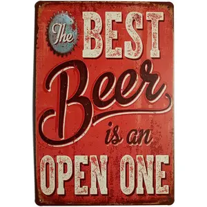 Best Beer Vintage Funny Home Decor Tin Sign Retro Metal Bar Pub Poster 8 x 12