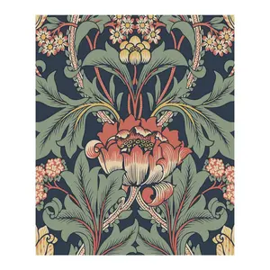 NextWall Primrose Floral Vintage Peel and StickWallpaper