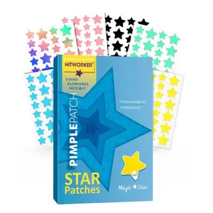 Multi-Color Star Acne Patches, Invisible Breathable Hydrocolloid Blemish Stickers, Acne Spot Treatment, 168 Pieces, Various Sizes, Skin Care Essentials, Acne Clearing Products