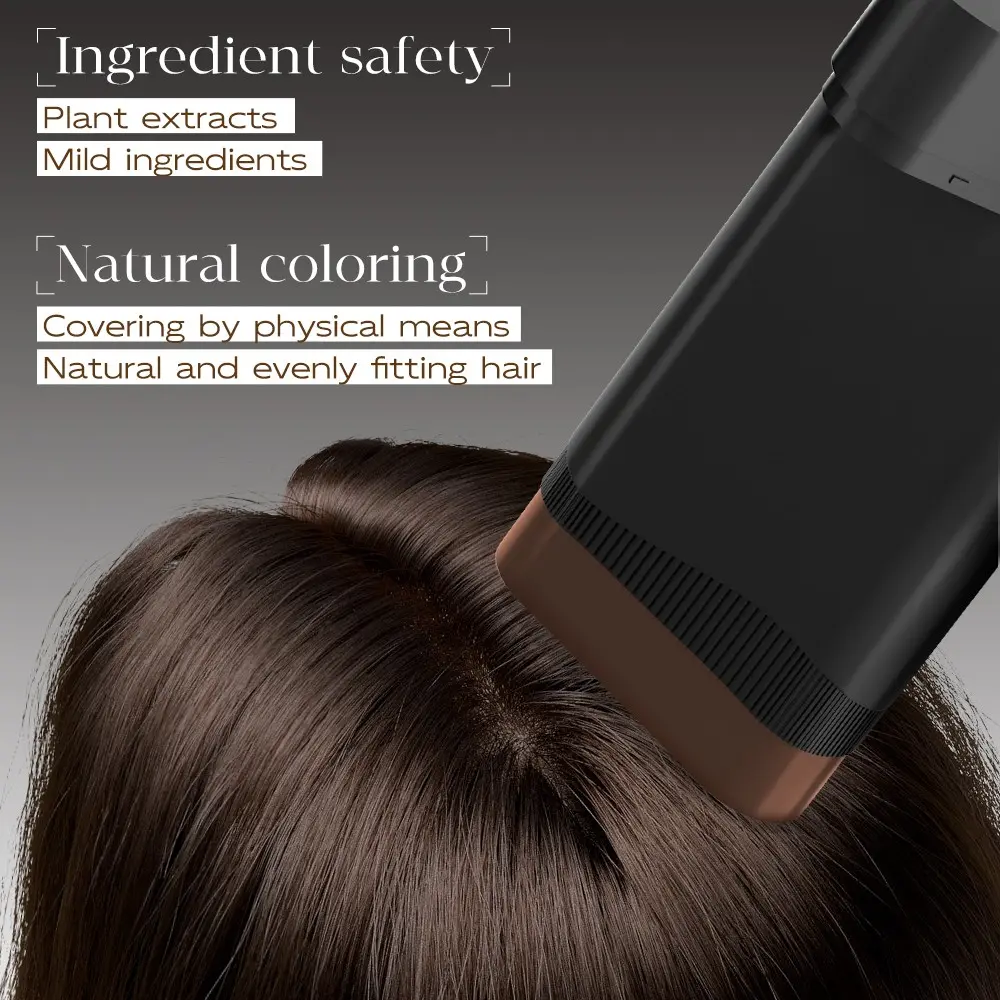 Root-Touch-Up Hair Color Stick & Comb, Instant Waterproof Dye, Gentle Hair Dye, Portable Cream Formula, Sweat-Proof, Travel-Friendly for Women & Men, Hair Coloring, Hair Dyeing