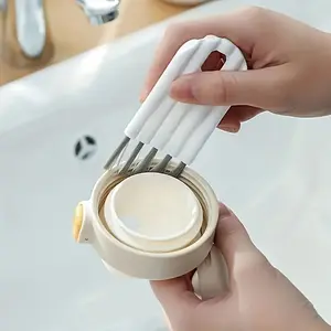 The multi-functional cleaning brush with foldable design is suitable for various scenarios such as keyboards to clean all kinds of crevices