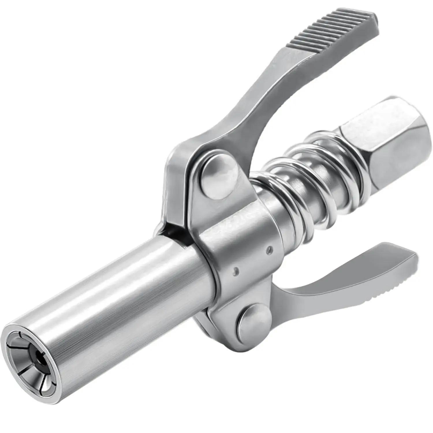 Grease Gun Coupler, Double Handles Quick Lock Release High Pressure 10,000 PSI Grease Coupler, Compatible with All 1/8" NPT Grease Guns, Automotive, Auto Repair Tools, Automotive Maintenance Tools, Car Repair Tools