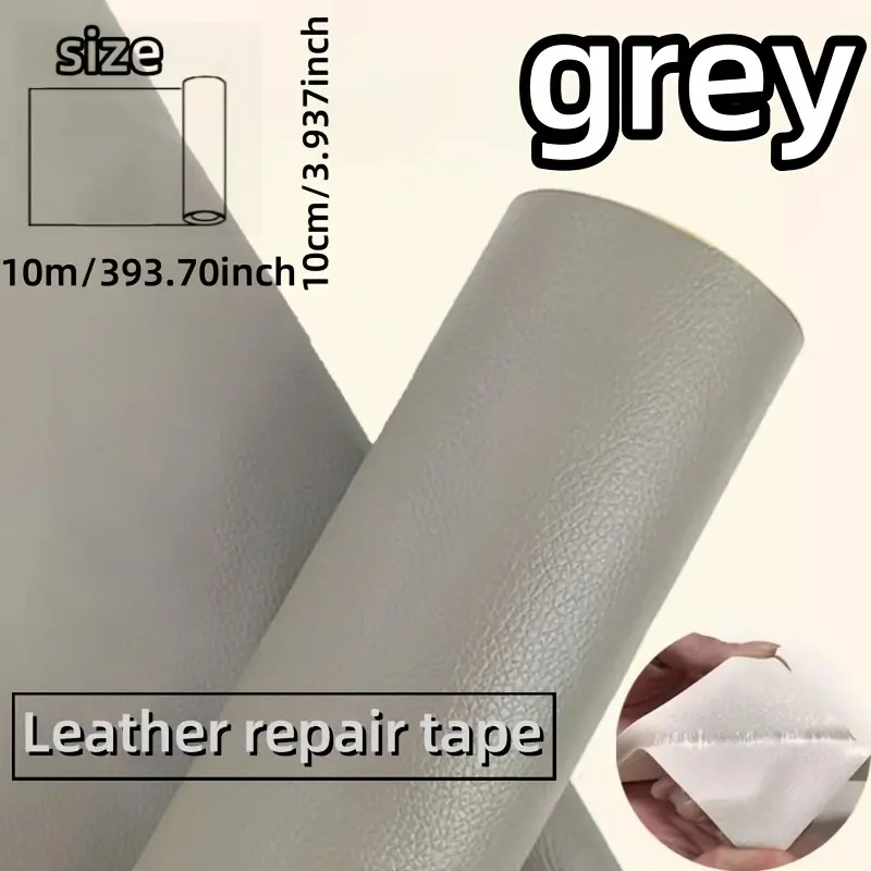 Leather Repair Roll Self-Adhesive Waterproof Scratch Resistant, 393.70 Inches, for Sofa Furniture Car Seats Jackets Indoor Use, Leather Repair Tape, Leather Repair Patch