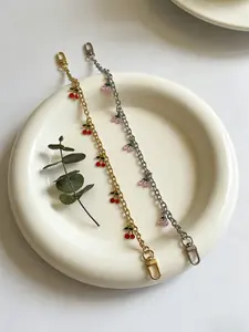 Sweet Style Cherry Bag Chain Pendant, Versatile Bag Accessory, All Seasons Decorative Item, Perfect for Any Purse