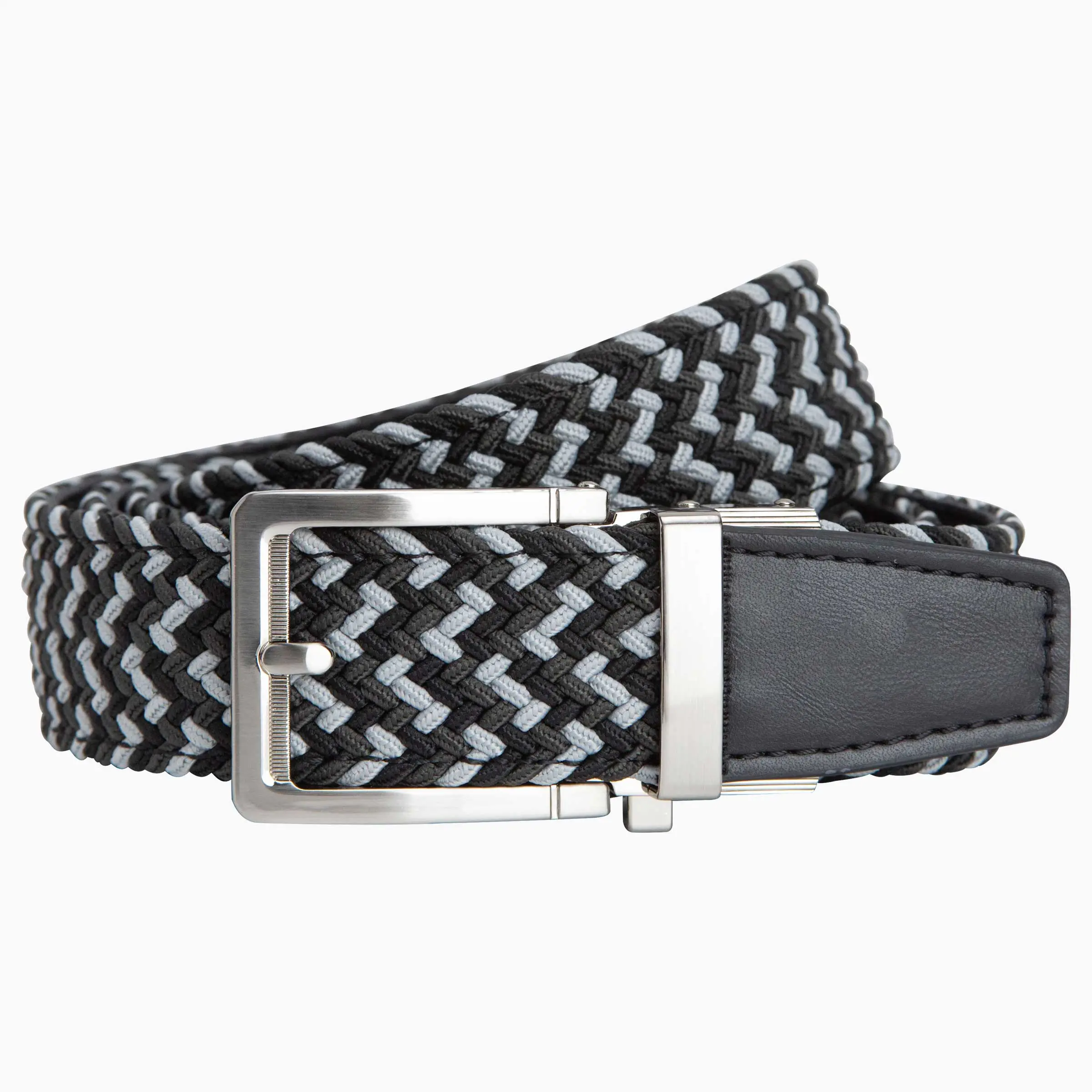 Braided Charcoal Golf Ratchet Belt 1.38" [35mm]