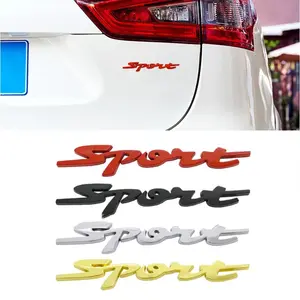 New 2026 3D Metal Chrome Black Red Sport Logo Letters Car Emblem Badge Decal For Suzuki Swift ZC31 ZC32 ZC33S Sport Sticker Accessories car decor accessories