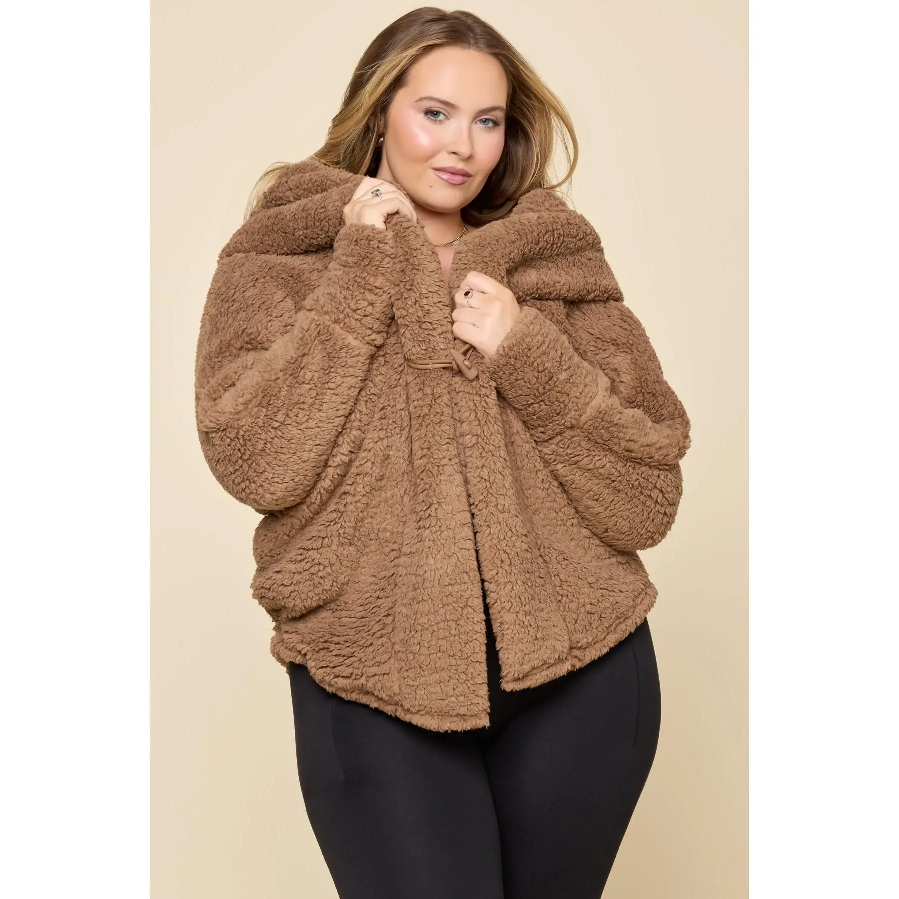 Cocoon Coat - Teddy Bear Brown