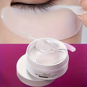 Snail Reorganize Collagen Eye Mask, Hypoallergenic, Moisturizing Eye Patch, Collagen Eye Patches, Glycerin-Enriched for Hydrating and Nourishing, 1 Box of 60pcs(30 Pairs), Allergy-Friendly Eye Care Hydrate Moisturize