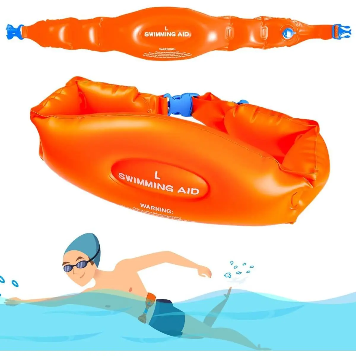 Adult Swim Training Equipment-Swim Belt Aid for Pool, Training