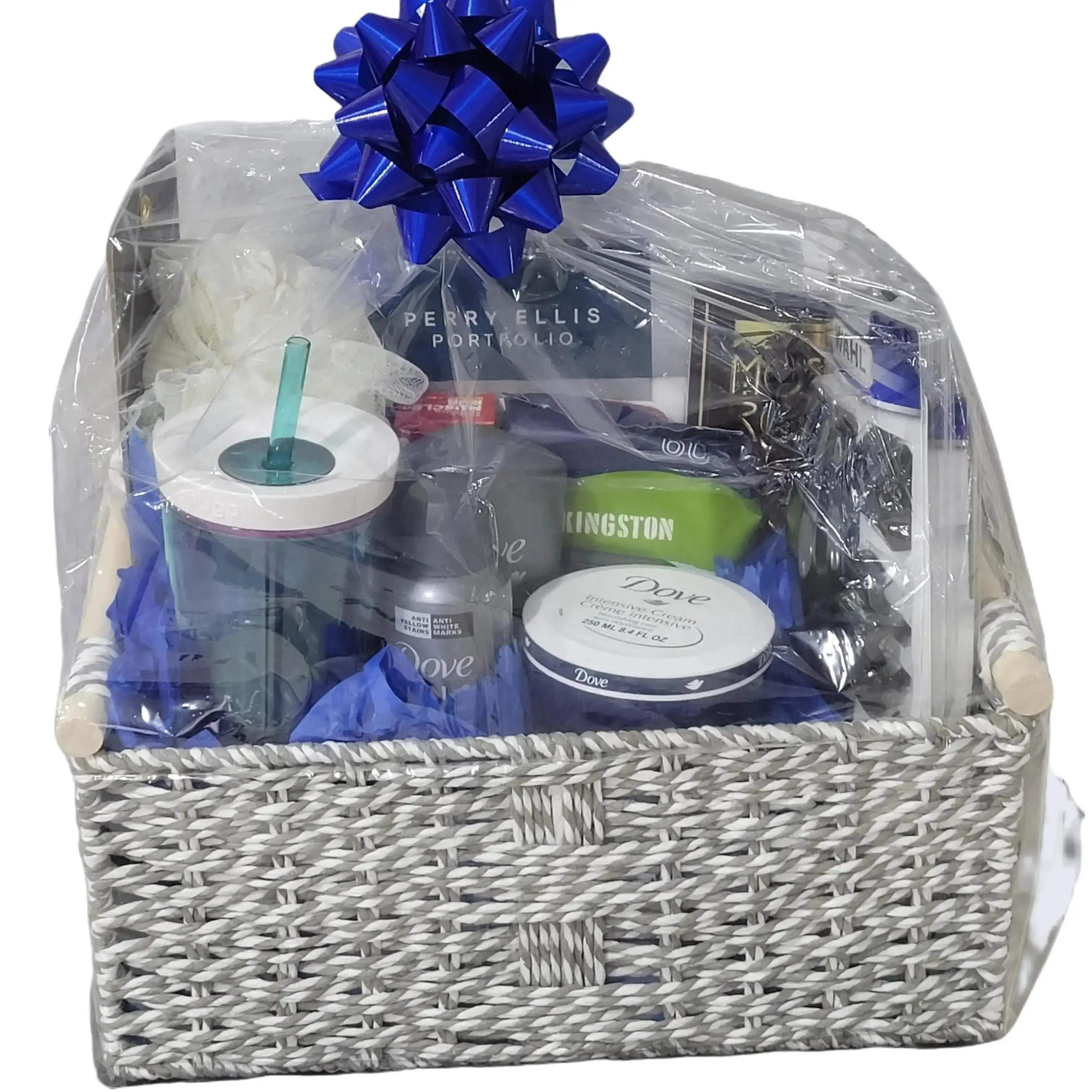 Men dove body care gift bask
