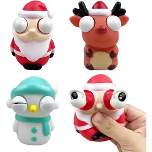 Pinkiwine 3 Pack Christmas Squeeze Out Eyes Toys for Kids Boys Girls Toddlers Christmas Stocking Stuffers Party Favors Gifts