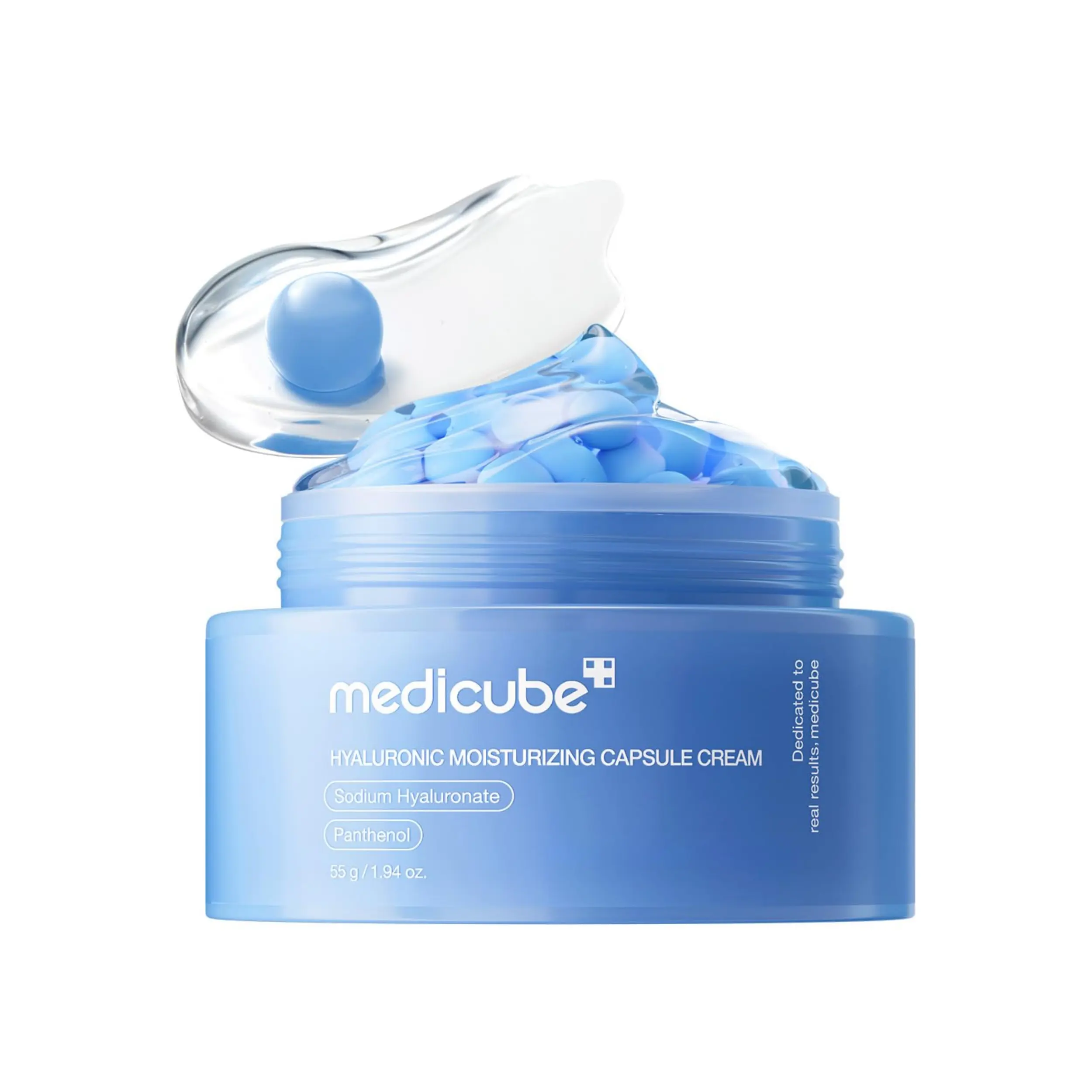 [Official Medicube Partner] Hyaluronic Moisturizing Capsule Cream 55ml - Hyaluronic Acid 120H Lasting Hydration, Barrier Care, Calming Daily Facial Moisturizer For All Skin Types | Panthenol & Ceramides | Korean Skincare, 1.94 oz