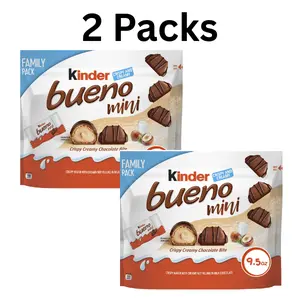 Milk Chocolate and Hazelnut Cream, Family Pack, Individually Wrapped Chocolate Bars, 9.5 oz