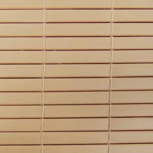 Radiance Vinyl Rollup Shade 72 in. W X 72 in. H Bamboo Cordless