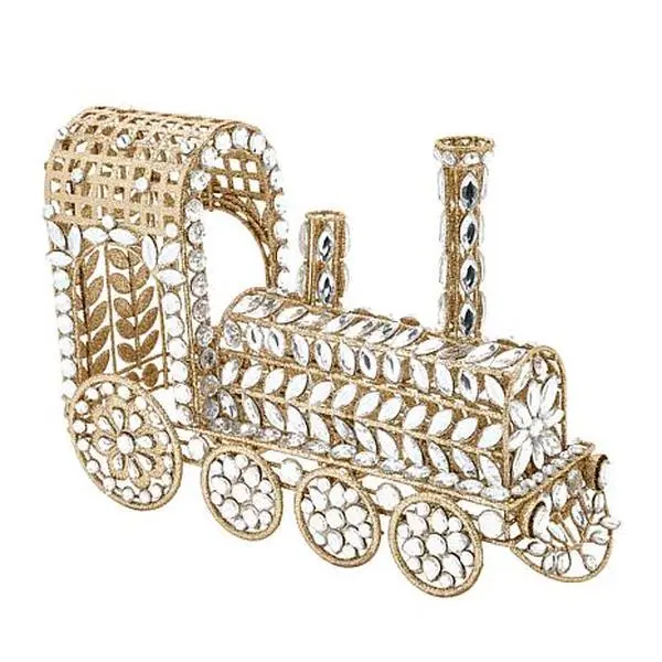 August & Leo 9" Jeweled Locomotive Train