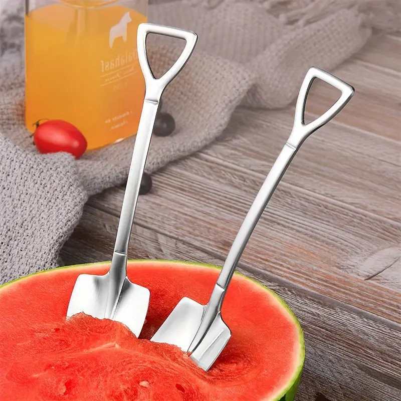 4pcs Shovel Spoon - Versatile Home Kitchen Use and Outdoor Cooking Tool, Kitchen Utensils Set Kitchenware Stainless Steel
