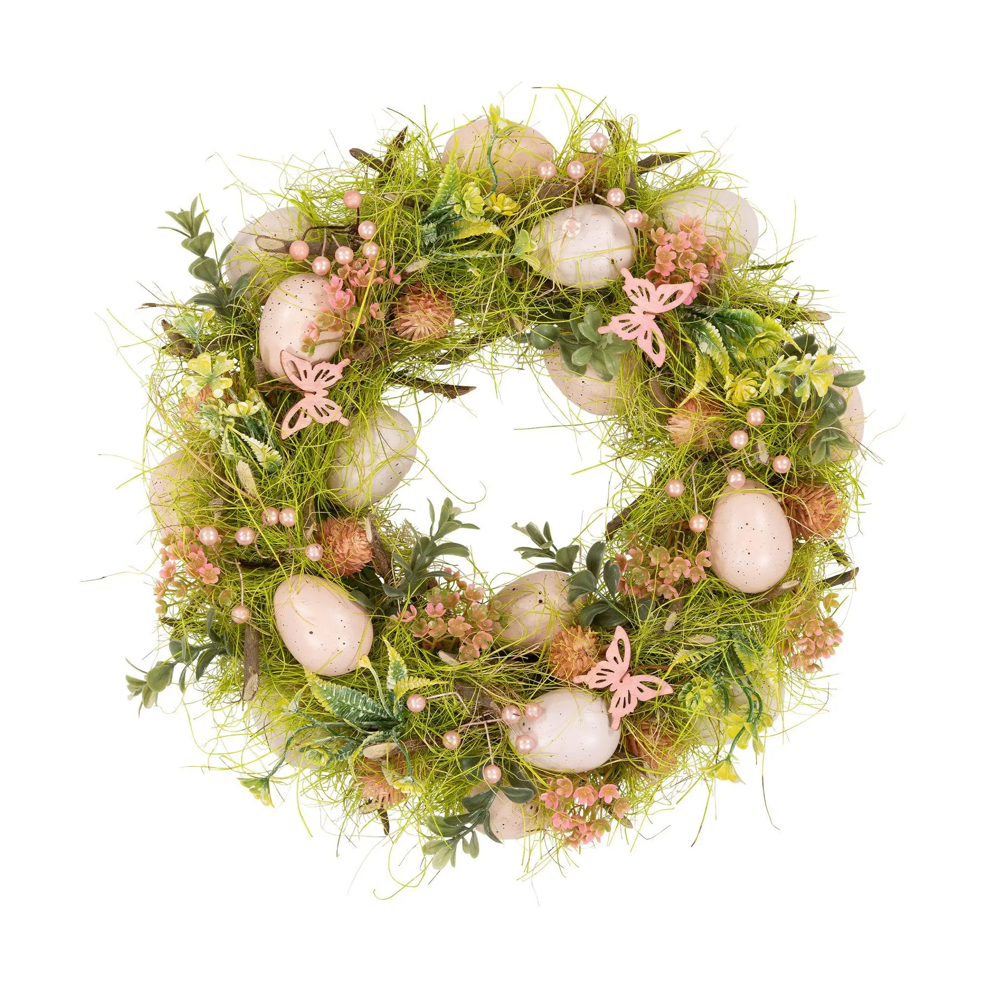 Northlight Easter Eggs with Butterflies SpringWreath - 13" Northlight Easter Eggs with Butterflies SpringWreath - 13"