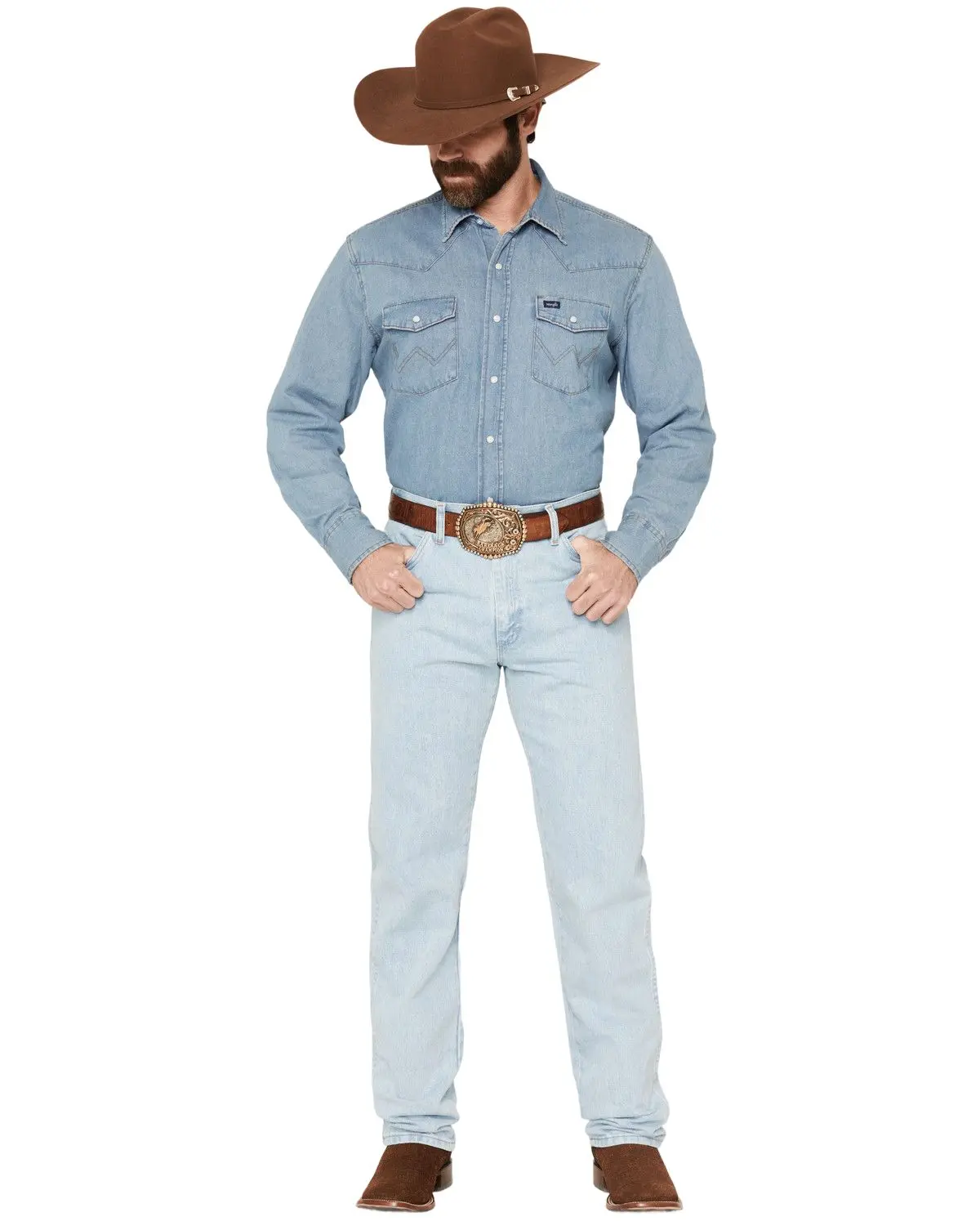 Wrangler Men's Men'S 13Mwz Jeans Cowboy Cut Original Fit Prewashed - 13Mwzro_X5