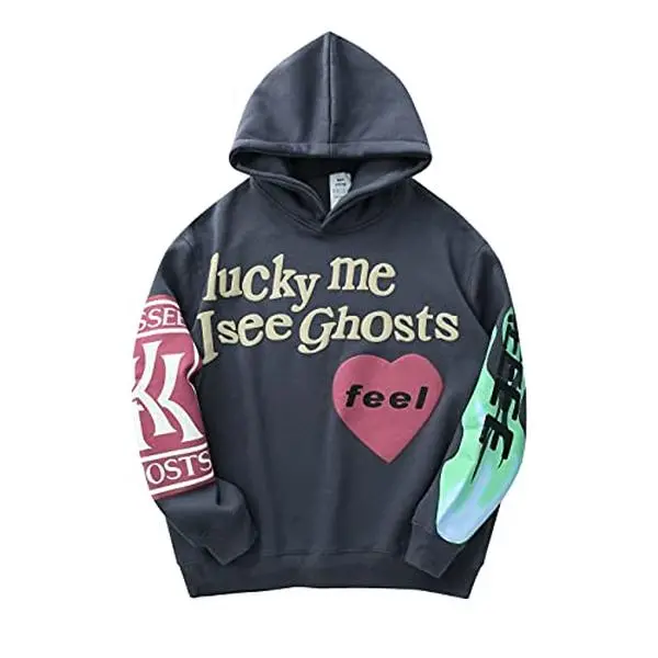 Women's Letter & Heart Print Drop Shoulder Hoodie, Fashion Casual Long Sleeve Hooded Sweatshirt for Daily Holiday Outdoor Wear, Ladies Clothes for Fall & Winter, Graphic Print Hoodie, Graphic Hoodies