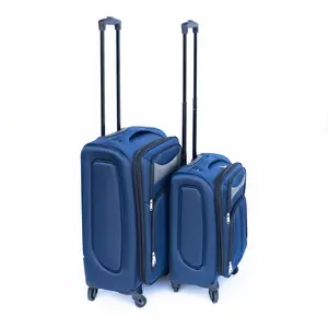 (20+24) Two-piece suitcase suitcase set Oxford trolley case without password lock universal wheel luggage Travel System Carry On Roller