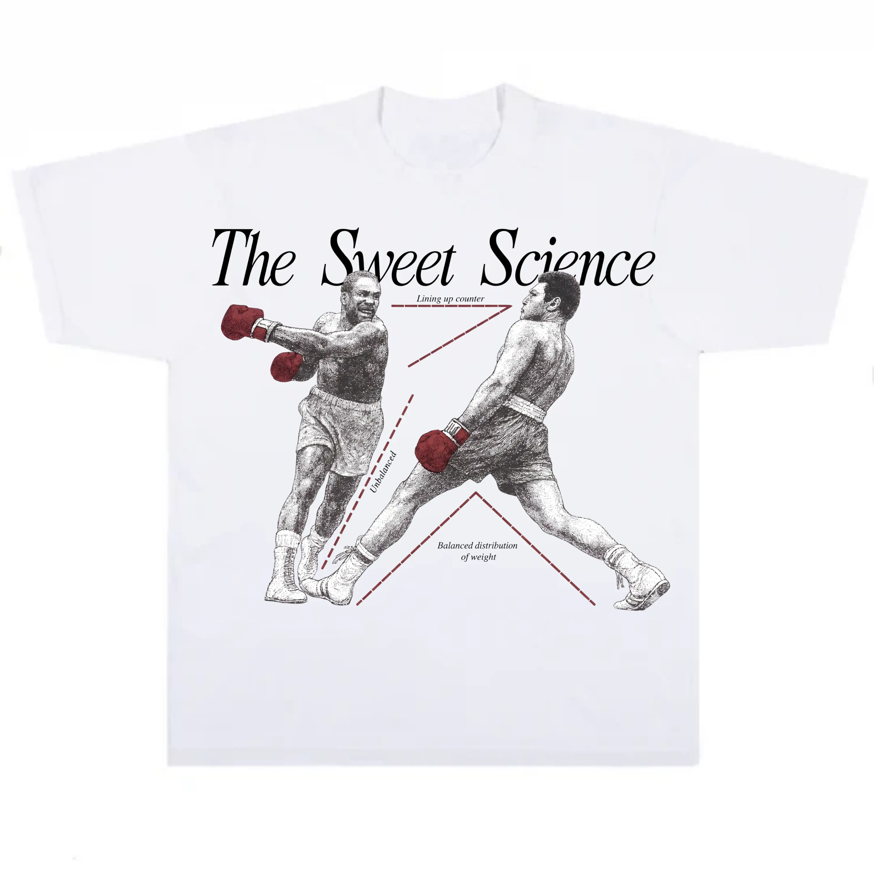 Vintage Boxing The Sweet Science T-Shirt, Retro Muhammad Ali Boxer Graphic Tee For Men Women, Classic Old School Boxing Lover Casual Short Sleeve Shirt, Boxing Fan Gift Top