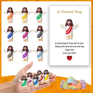PVC Miniature Jesus Figure Set (5/10-Piece) - Religious Home Decor, Easter Ornament