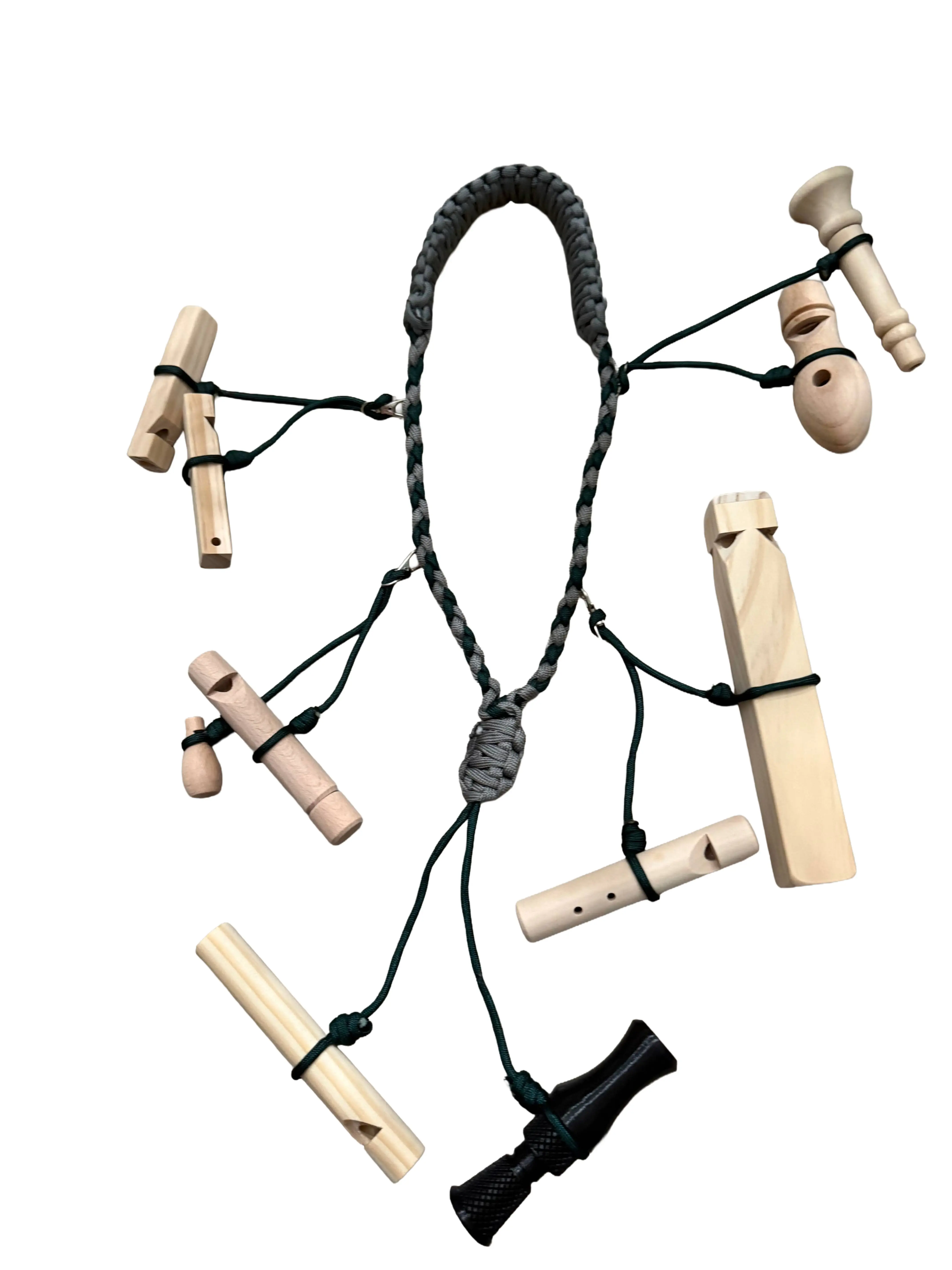 Handmade Paracord Game Call Lanyard - Reinforced Neck Loop, Adjustable Ends, Holds 10 Calls, Quick Call Access, Tight Call Grip for Hunting Comfort, Custom Design