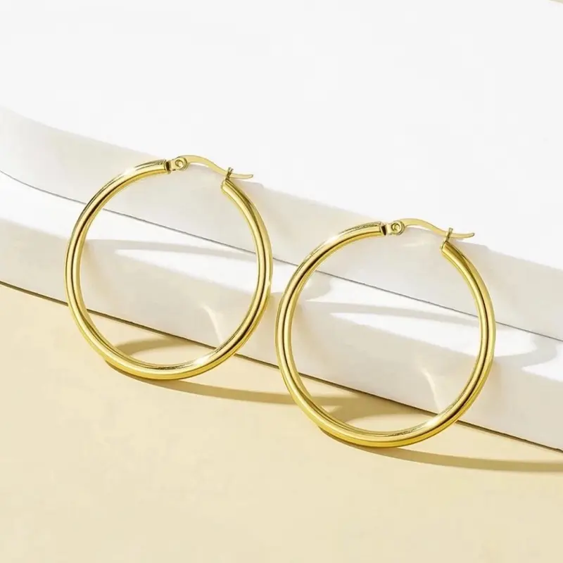 14k Solid Gold Dainty Stud Earrings, High Quality Women's Earring Jewelry, Premium Carat Gold Accessories for Women, Dainty Earrings