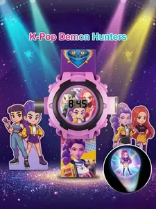 Hunters Projection Watch, 24-Image Digital Watch, Puzzle Toy, Couple Digital Watch, Friendship Gift, Unique Timepiece for Him/her