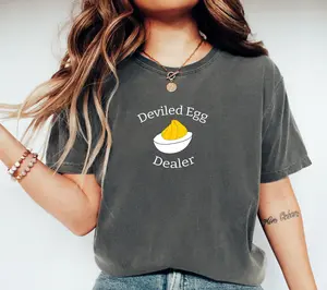 Deviled Egg Dealer Shirt, Comfort Colors T-Shirt, Thanksgiving Shirt, Food Lover, Deviled Eggs Shirt, Foodie Gift, Funny Thanksgiving Shirt