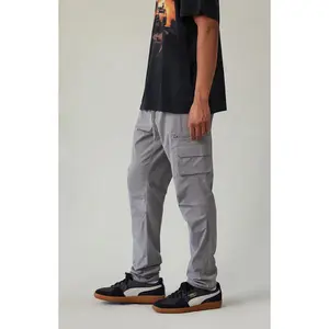 Pacsun Men's Stretch Gray Slim Cargo Pants