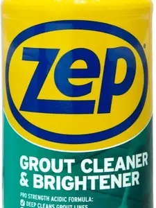 Zep Grout Cleaner and Brightener - 32 Ounce (1 Bottle) - ZU104632 - Deep Cleaning Formula Removes Old Stains From Grout