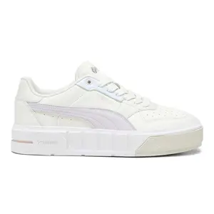 PUMA Womens Cali Court Leather Lace Up Sneakers Shoes Casual - Off White