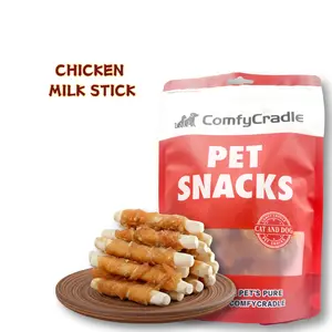 100g/400g(3.53oz/14.11oz) Chicken Wrapped Rawhide Sticks, Dog Treats For Small, Medium, & Large Dog, Made With Real Chicken, Rawhide - Healthy, Easily Digestible, Dog Chews Long Lasting, And High Protein, Training Treats For Dogs