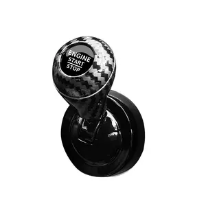 Metal Car Push Start Button Cover,Cool Metal Vehicle Engine Starter Stop Button Rocker,Automotive Replacement,Auto Interior One-Touch Push to Start Protector,Suitable for Sedans,Trucks,SUVs