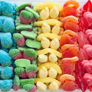Rainbow Candy board Large Tray 2 Layers Rainbow Fruit Flavors Perfect for Parties kosher certified trending candy Frozzle