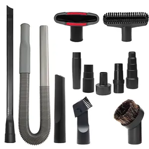 12-Piece Vacuum Cleaner Attachment Kit, Fits Workshop Vacuums, Includes Brush & Horsehair Attachments, Compatible with Various Hose Sizes, Vacuum Nozzles