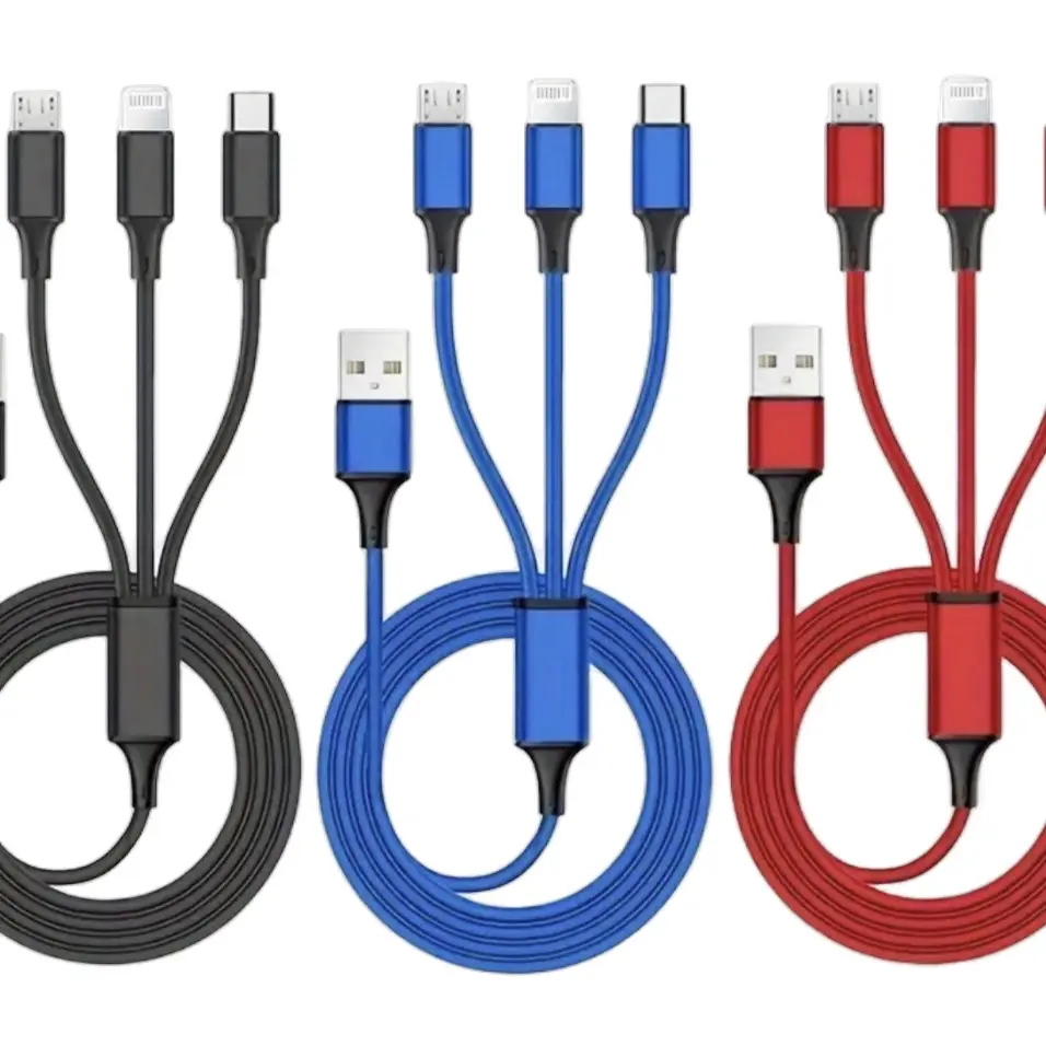 3 in 1 Universal Charger for All Your Electronic Devices Charging Mobile Smartphone Cellphone