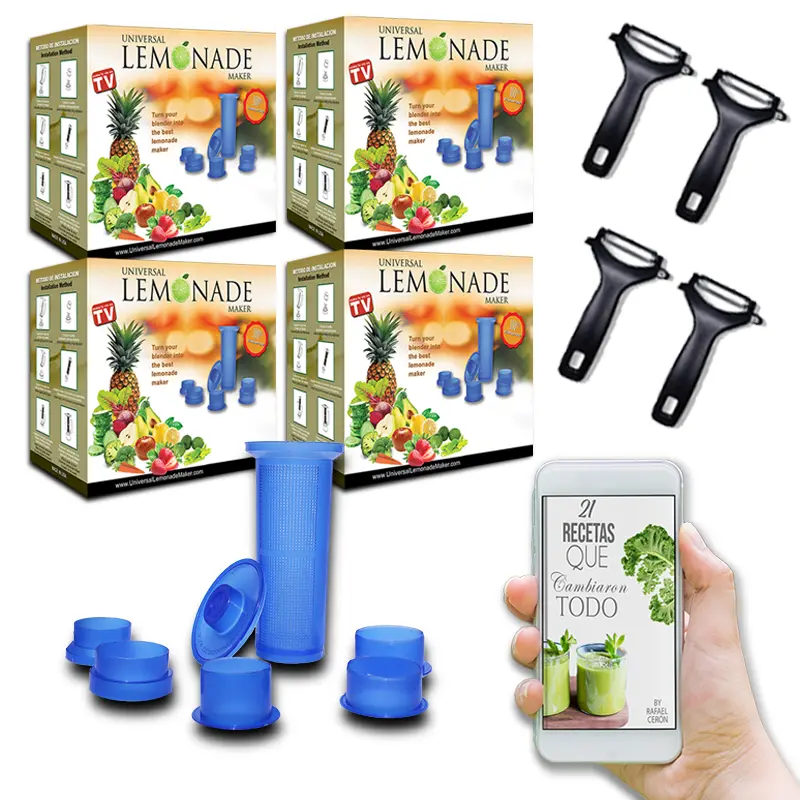 Universal Accessory that Turns Your Blender into a Juice Extractor | No More Peeling Fruits or Vegetables, Perfect for Smoothies, Natural Juices & Lemonade, Blender Juice Extractor Filter, Easy to make Healthy Drinks