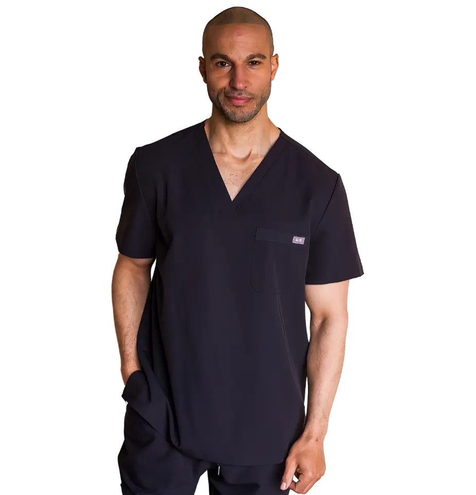 Men's Silver Scrubs® EMF Blocking Scrubs - Top Only