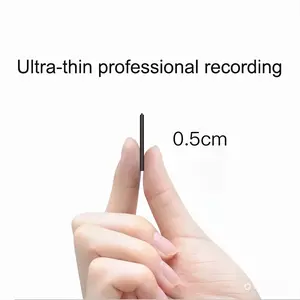 Durable Metal Digital Voice Recorder - Ultra-Thin Tiny Mini, 4-32GB Sound-Activated Dictaphone with Noise Reduction, 8GB Audio MP3 Player with USB for Professional Use