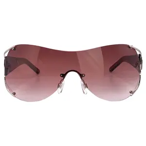 COUTURE Rimless Oversized Shield Sunglasses