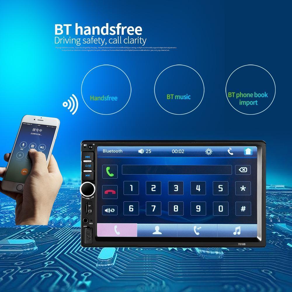 Double Din Car Stereo Car Radio with Bluetooth 7 Inch Touch Screen FM Radio Link USB 2 Din Car Audio Receiver Remote Control Steering Wheel Control Backup Camera Double Din Car Stereo Car Radio with Bluetooth 7 Inch Touch Screen FM Radio Link USB 2 Din Car Audio Receiver Remote Control Steering Wheel Control Backup Camera