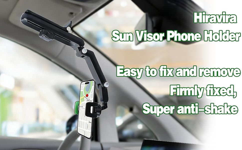 Sun Visor Phone Holder,360° Rotatable Rearview Phone Holder, Cell Phone Holder for Car Sun Visor Perfectly for iPhone, Samsung & Other Cellphone, Car Accessories Sun Visor Phone Holder,360° Rotatable Rearview Phone Holder, Cell Phone Holder for Car Sun Visor Perfectly for iPhone, Samsung & Other Cellphone, Car Accessories