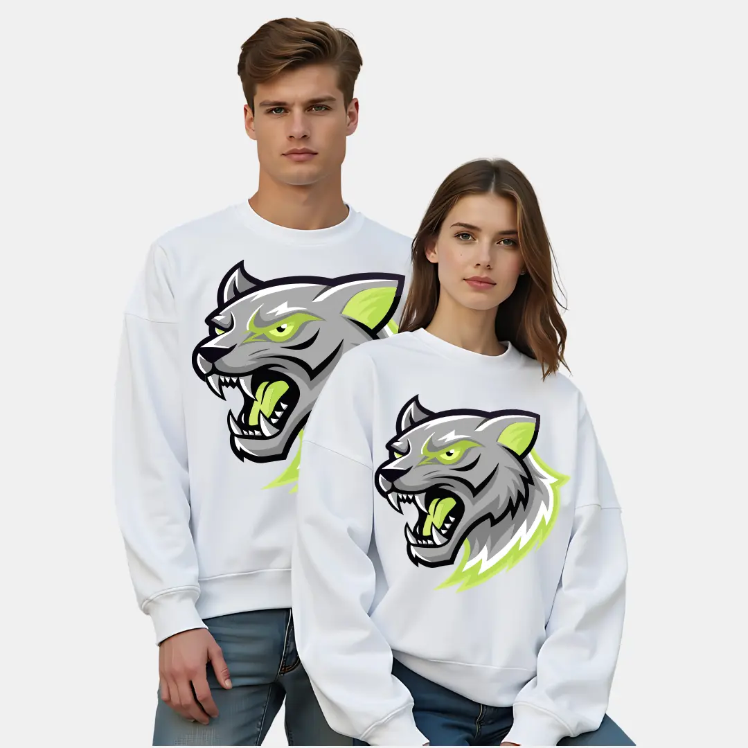 Hellcat Graphic Sweatshirt - Men's & Women's Casual Long Sleeve Crewneck Pullover, Versatile Design for Casual Wear - Womenswear & Menwear