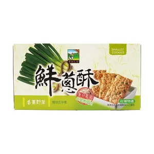 JHZJ Taiwanese Scallion Crisps - 230g Savory Snack Cookies