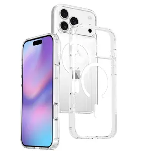 【New Year Special Offer】New Apple iPhone 17 Pro Max Magnetic Transparent Case, Military-Grade Drop-Proof Full Coverage Protective Cover stand secure grip