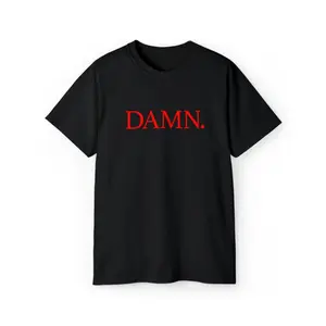 DAMN T-Shirt, Hip Hop Tee, Rap Music Shirt, Streetwear, Gift Shirt, Unisex Ultra Cotton Tee Menswear Top Black Womenswear Breathable Day Grey Hoodie