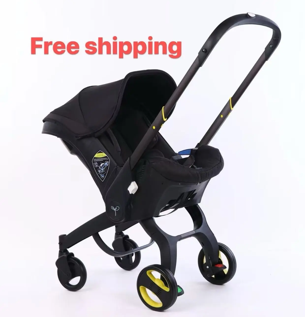Infant Seat to Stroller in Seconds for Newborn Trolley Buggy Carriage Portable Travel System Without Latch Base and Chest Clip