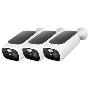 5G Security Camera Outdoor Wireless WiFi, 5G Solar Security Camera for Home Security, AI Motion Detection, Color Night Vision, SD Card/Cloud Storage, Waterproof, Compatible with Alexa/Google Home Charging-3 pack camara  escondida